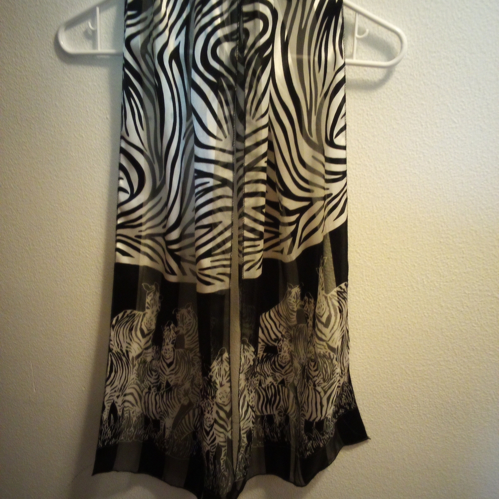 Zebra Print Scarf